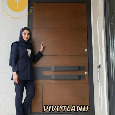 درب ورودی پیوت دستگیره فلزی