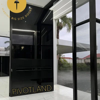 درب لولا پیوت تمام شیشه