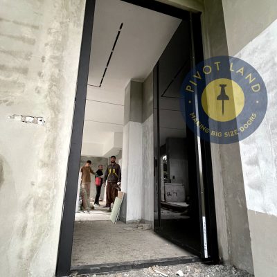 درب پیوت تمام شیشه لمینیت